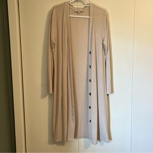 LOFT ribbed cardigan
